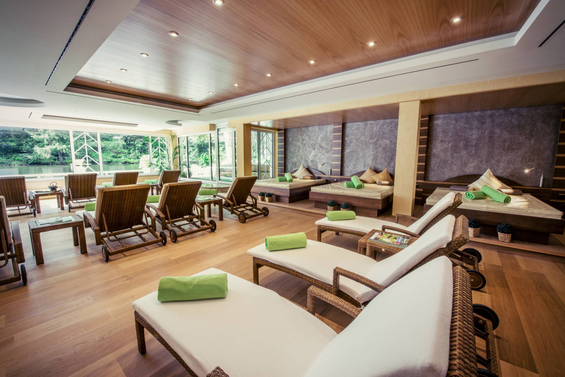Liegen im Ruheraum im Wellnesshotel Langenwaldsee