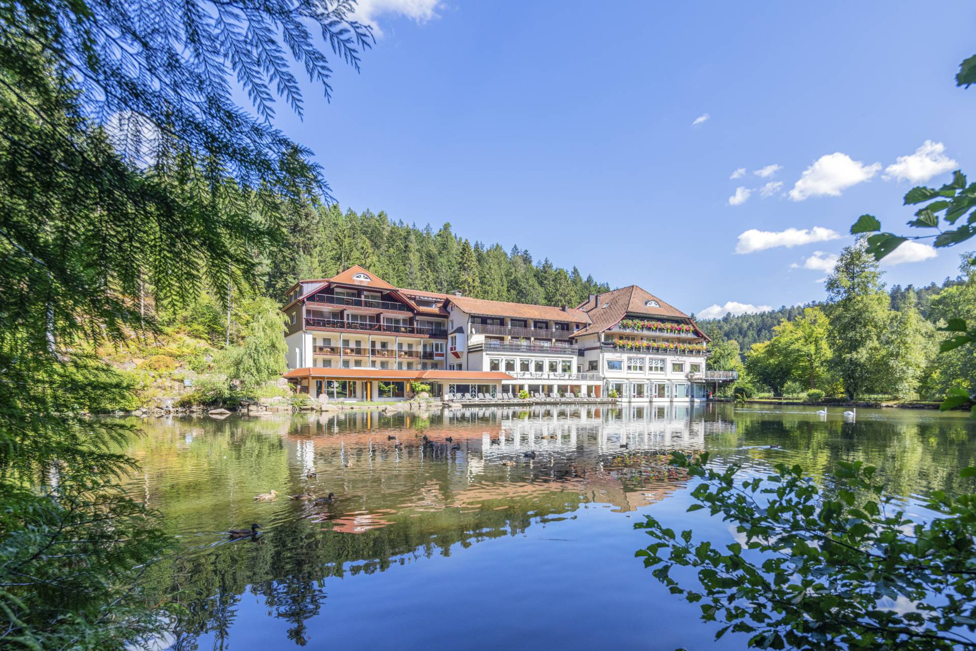 Hotel am See mit Blick auf dem See