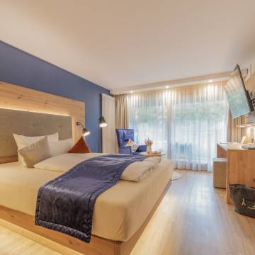 Modernes Doppelzimmer im Hotel Langenwaldsee