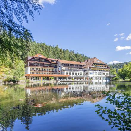 Hotel am See mit Blick auf dem See