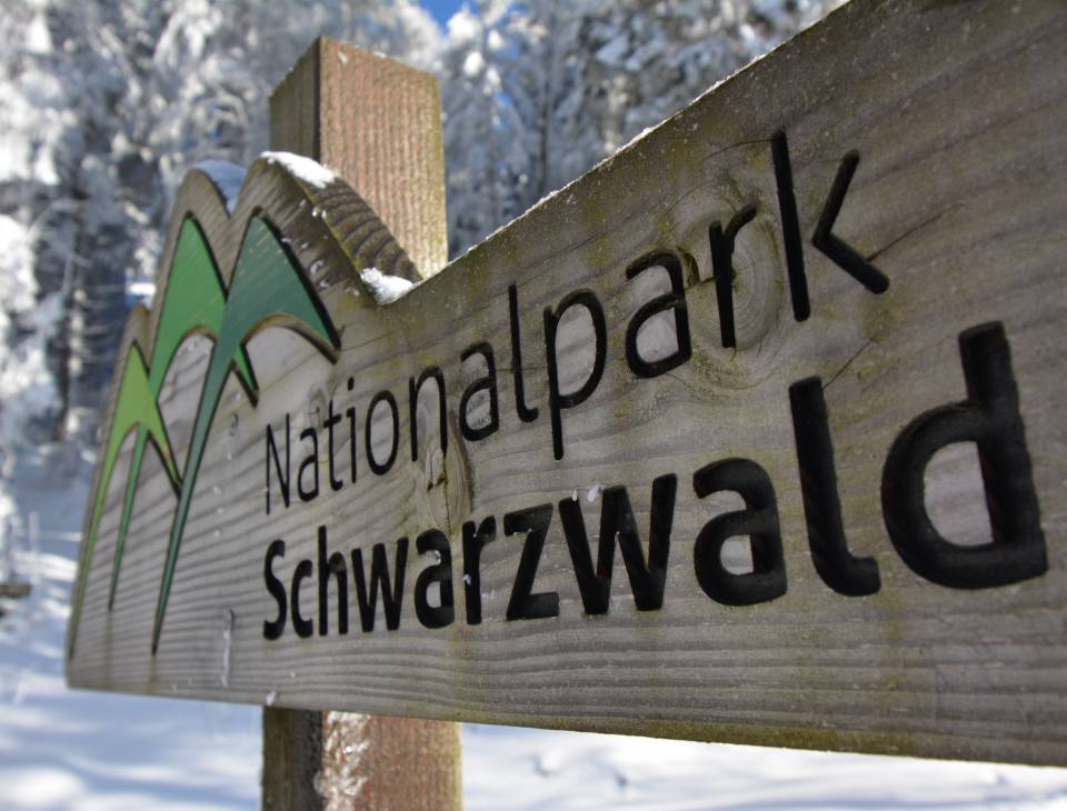 Nationalpark Schwarzwald Holzschild